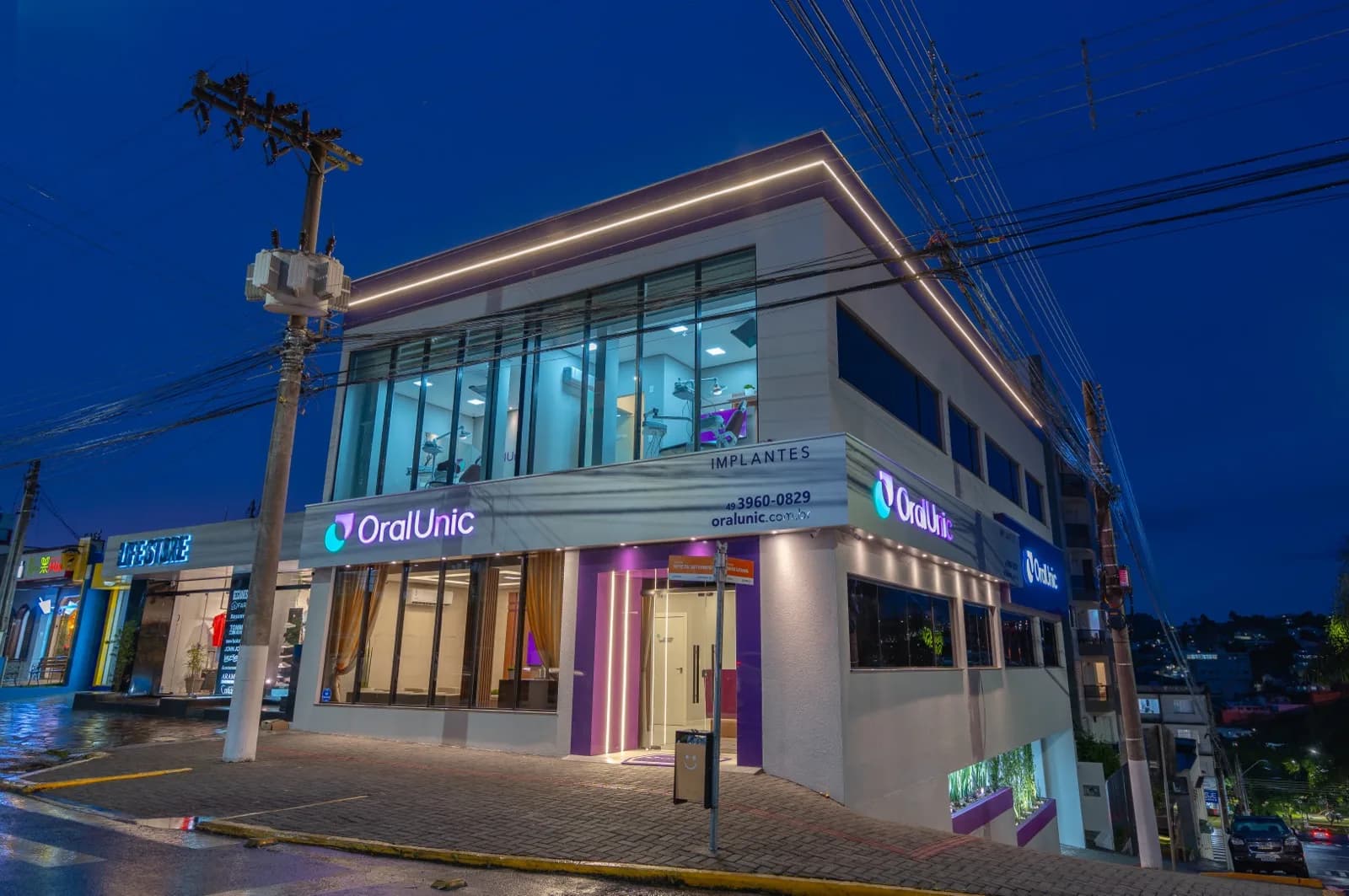 Estrutura da clínica Oral Unic Caçador